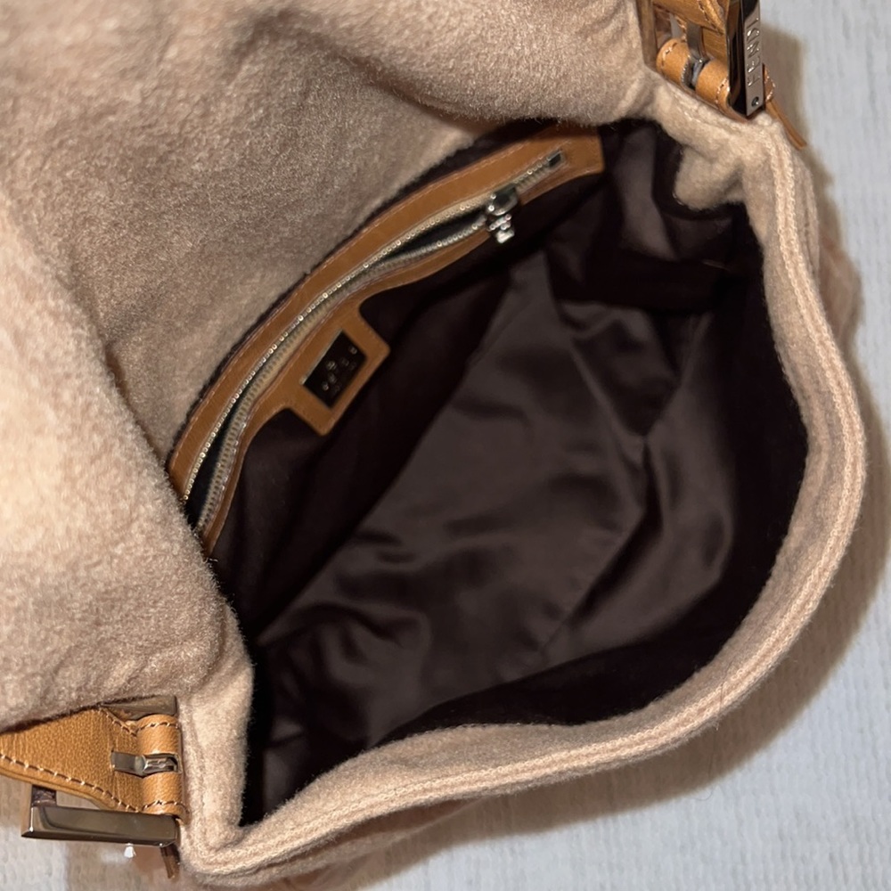 FENDI cashmere Zucca Mama Baguette Bag - Picture 12 of 13